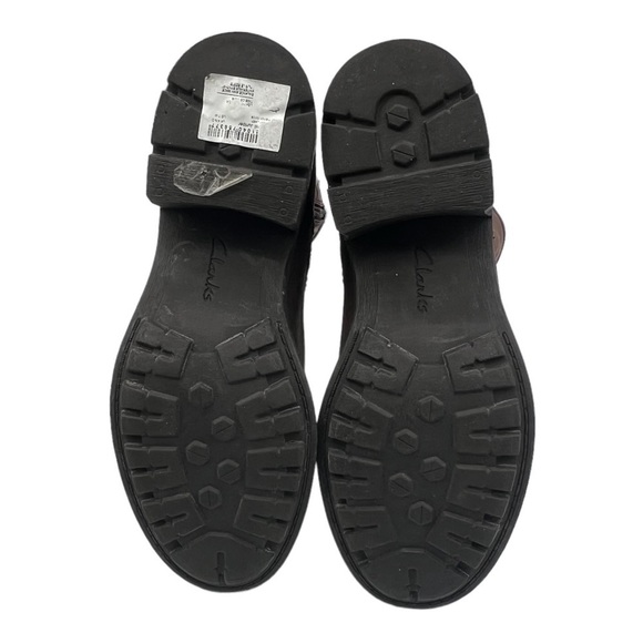 NWT Clarks Women's Brown Leather Mani Juniper Side Zip Boots Size 7M - Picture 12 of 16